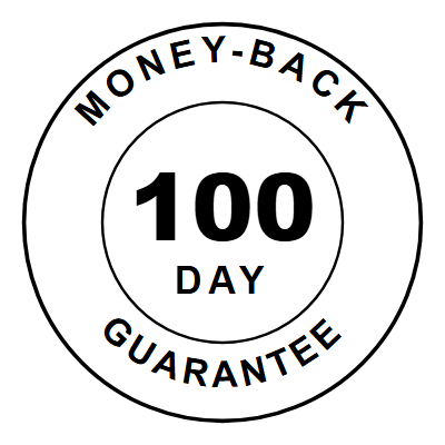 100-day money-back guarantee